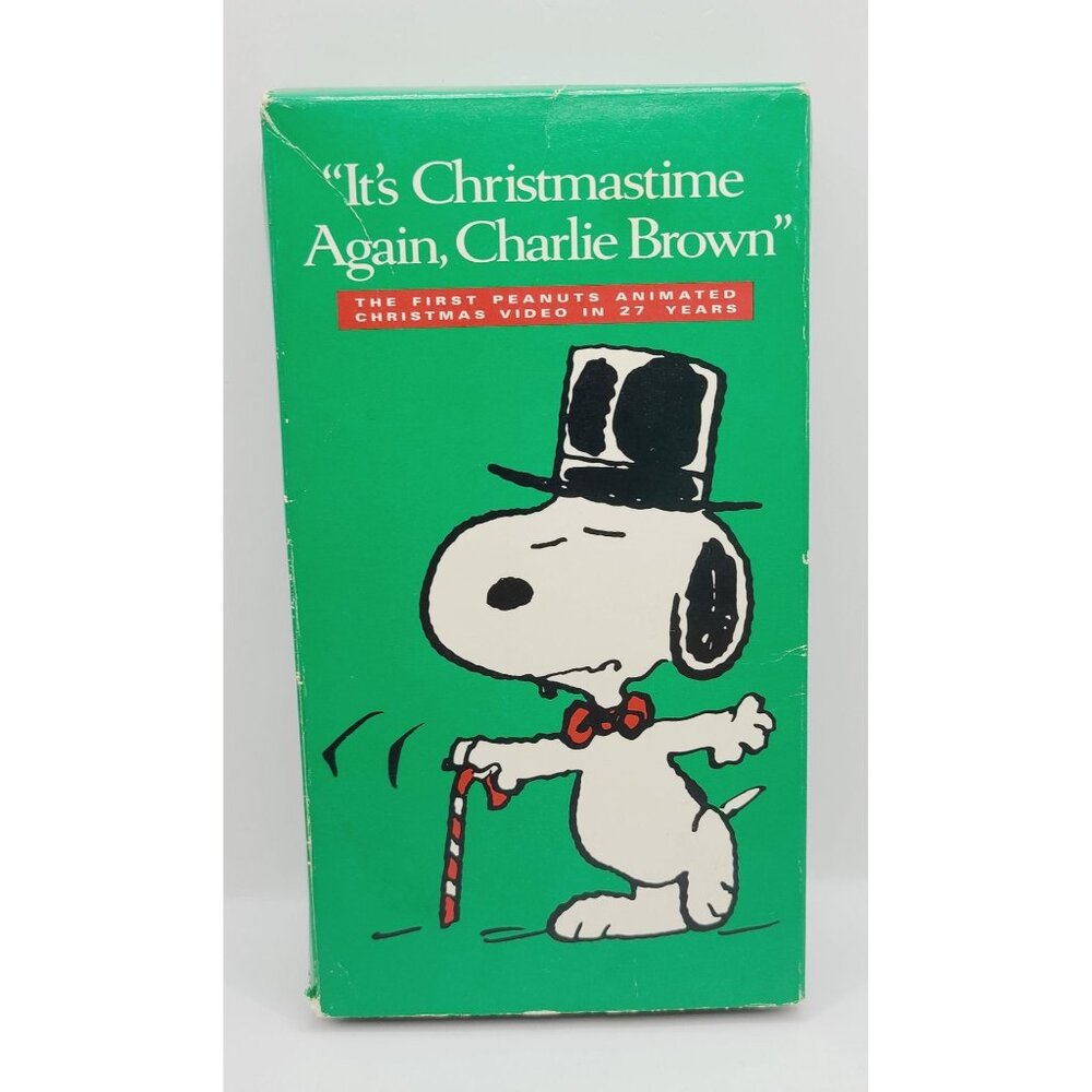 Its Christmastime Again Charlie Brown VHS Y2K 1990's Holiday Movie